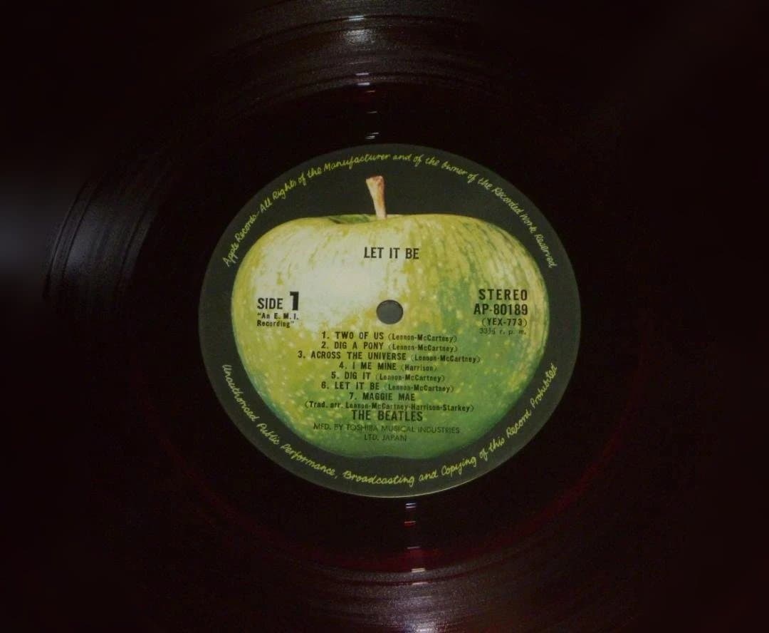The Beatles Let It Be Vinyl Record, Red LP, 1970 Release, Used Good Condition | Japansoundstore