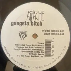 Apache - Gangsta Bitch 12" Vinyl Record Tommy Boy Hip Hop Classic
