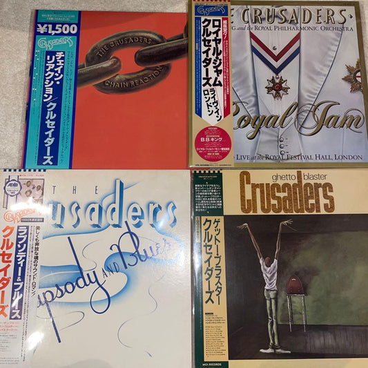 The Crusaders - 4 x Japan Vinyl LP Lot - Soul Jazz Funk Fusion - OBI Strips