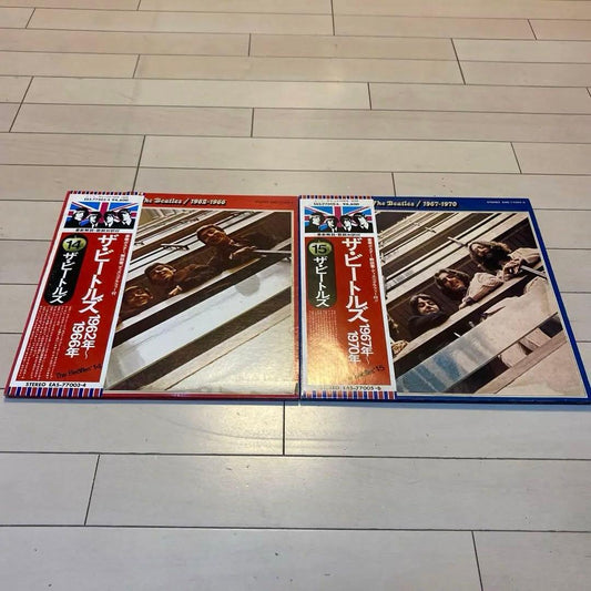 The Beatles Red & Blue Albums Japan 2LP Sets 1962-1966 1967-1970 Toshiba Records