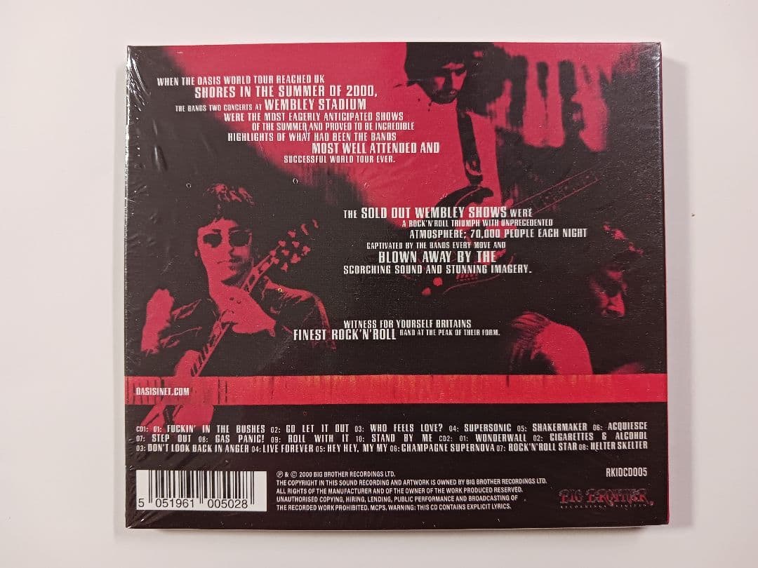 Oasis - Familiar To Millions 2CD Live at Wembley Stadium 2000 Import