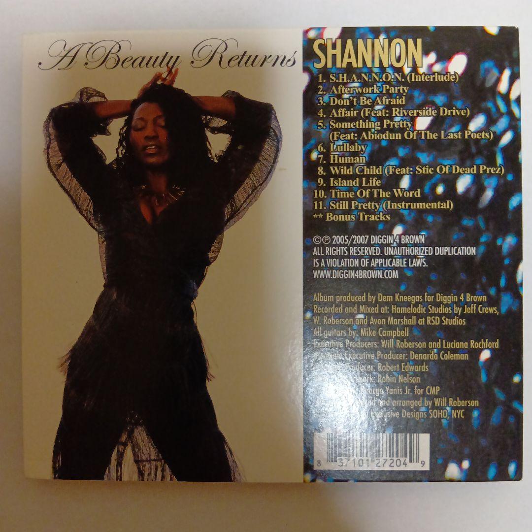 Shannon A Beauty Returns CD 2007 Used Slight Wear Music Album | Japansoundstore