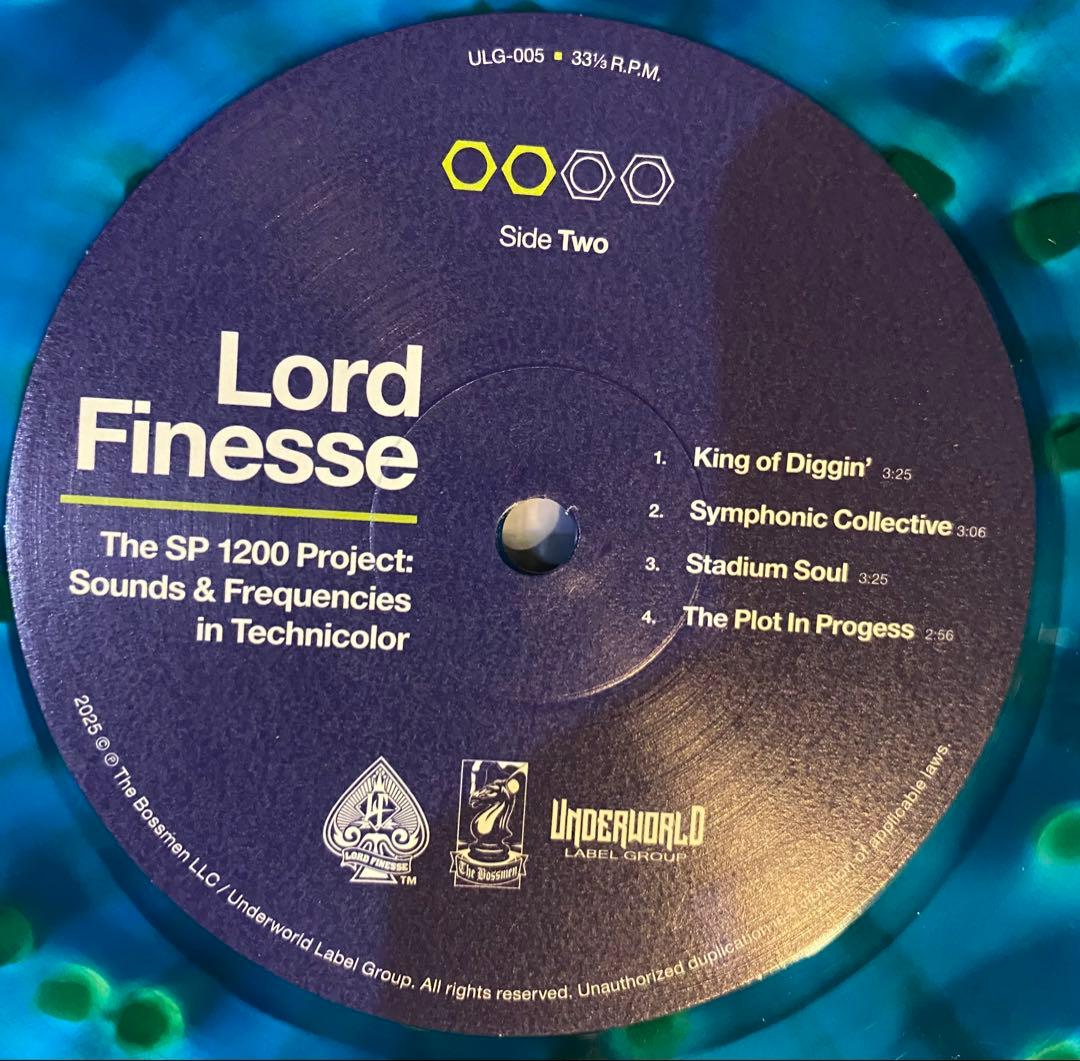 Lord Finesse The SP1200 Project: Sounds & Frequencies 2LP Japan Obi Splatter