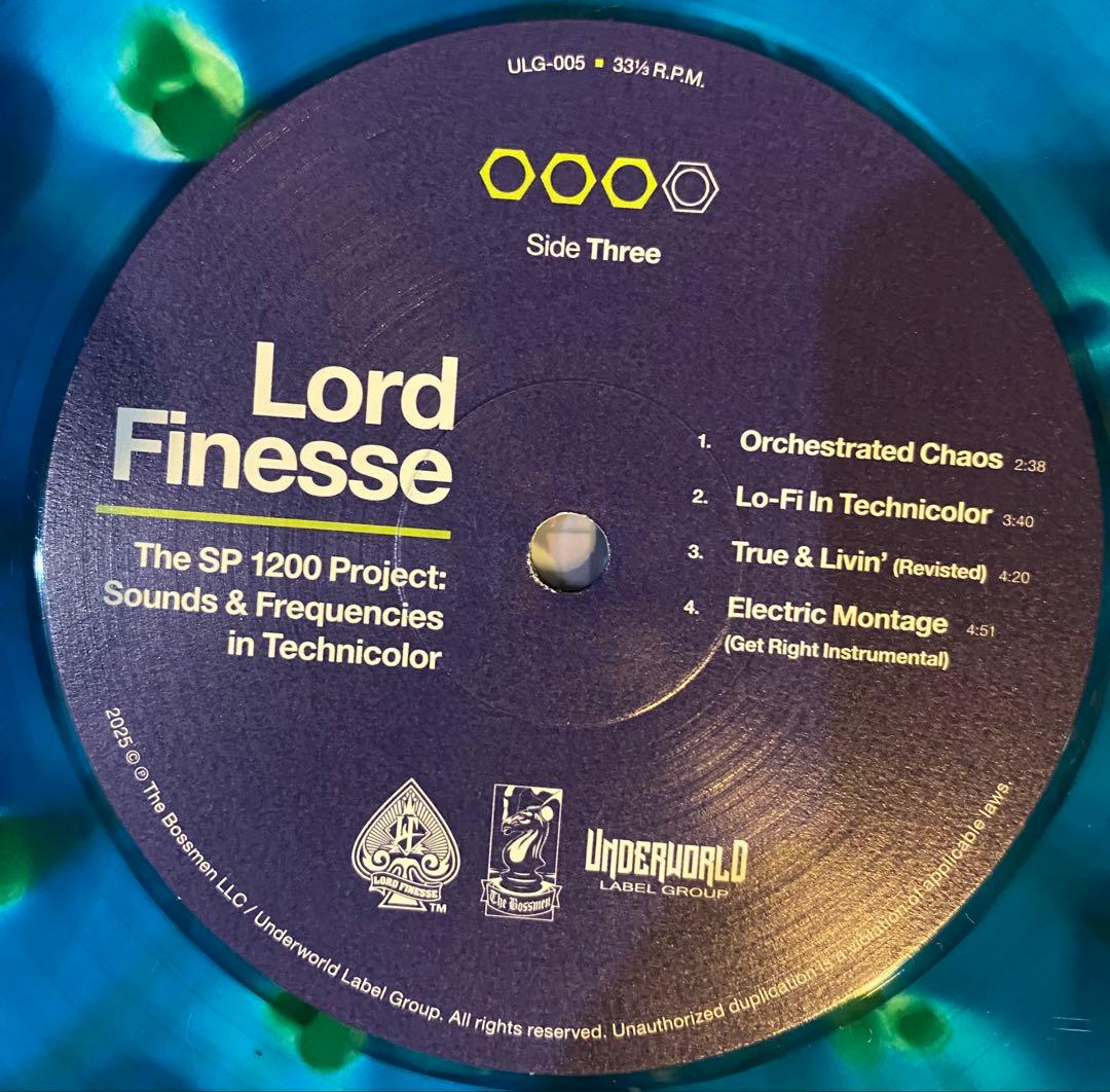 Lord Finesse The SP1200 Project: Sounds & Frequencies 2LP Japan Obi Splatter