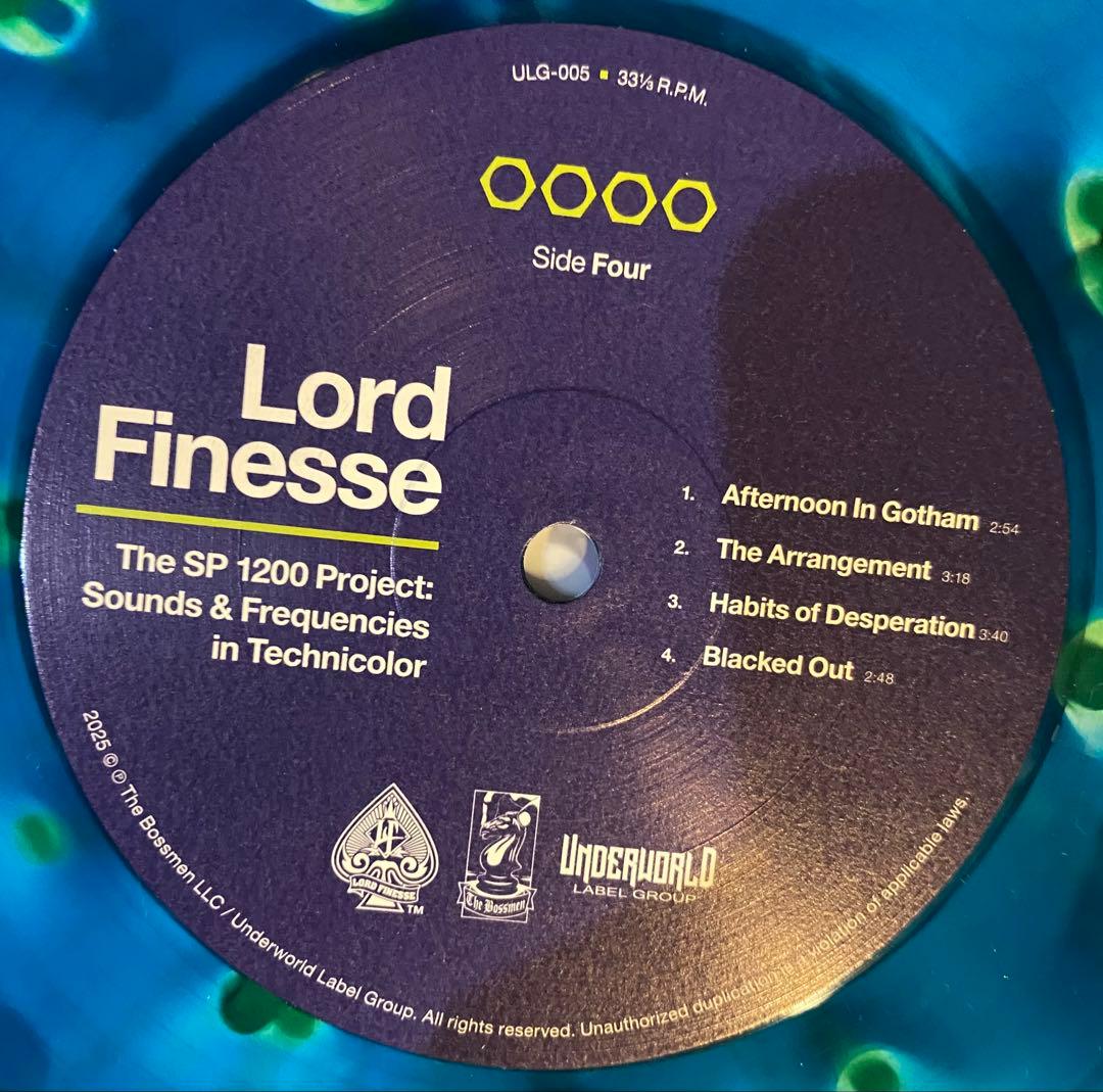 Lord Finesse The SP1200 Project: Sounds & Frequencies 2LP Japan Obi Splatter