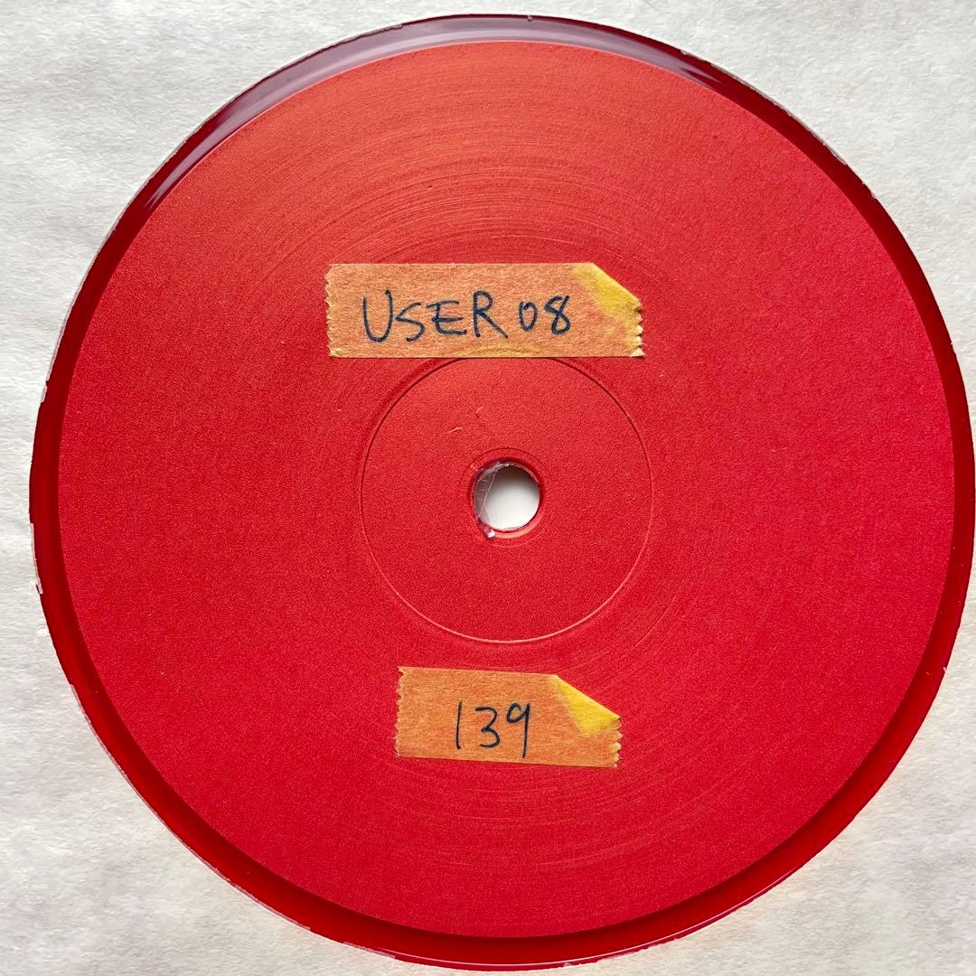 User - 08 12" Vinyl Single-Sided Red Transparent Techno UK 2000 White Label