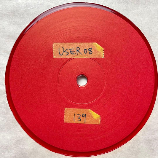 User - 08 12" Vinyl Single-Sided Red Transparent Techno UK 2000 White Label