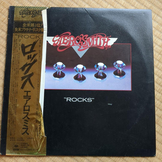 Aerosmith Rocks Vinyl LP 1976 Japan Pressing with Obi Strip Classic Hard Rock
