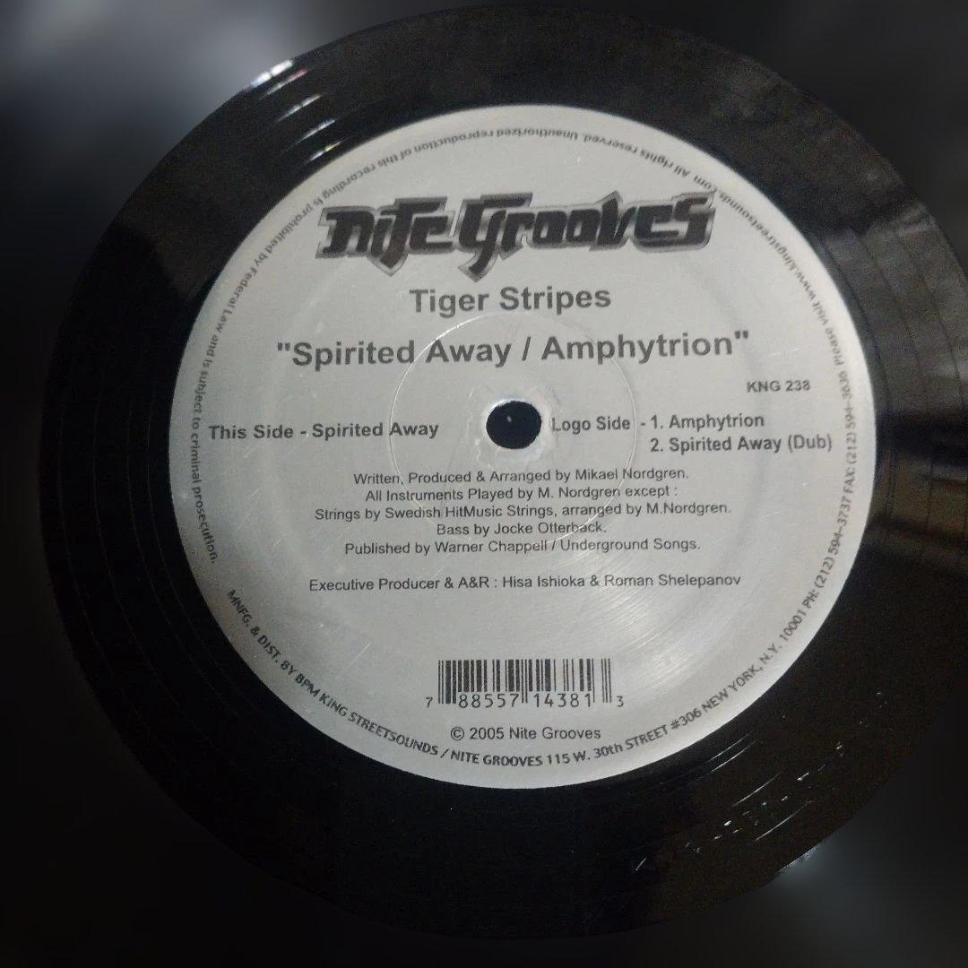 Tiger Stripes 12" Vinyl Record Spirited Away / Amphytrion Black Used | Japansoundstore