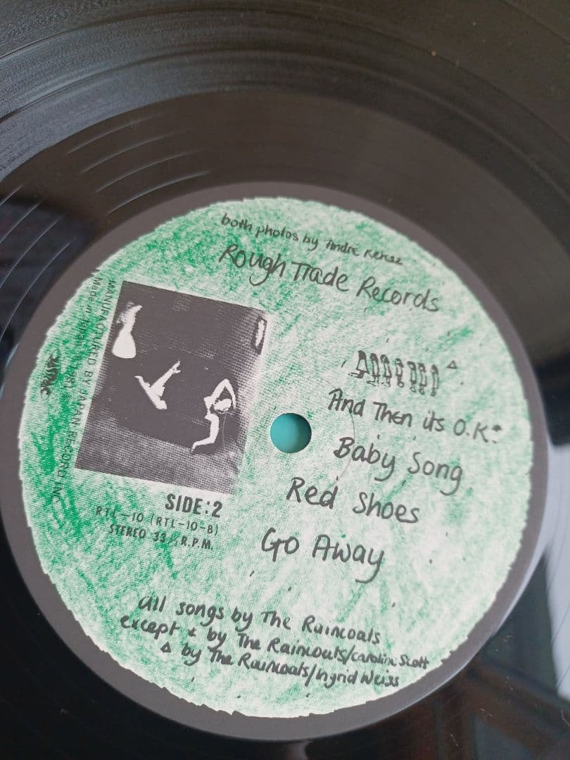 The Raincoats Ody Shape LP with Obi, Lyrics Card, Postcard, Japan Orig, Near Min | Japansoundstore