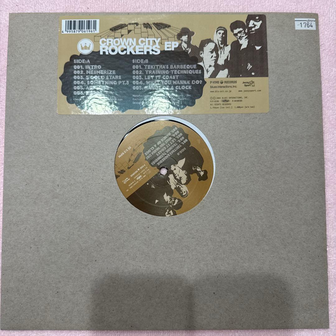 Crown City Rockers EP Vinyl 12-inch Record P-Vine Japan Hip Hop