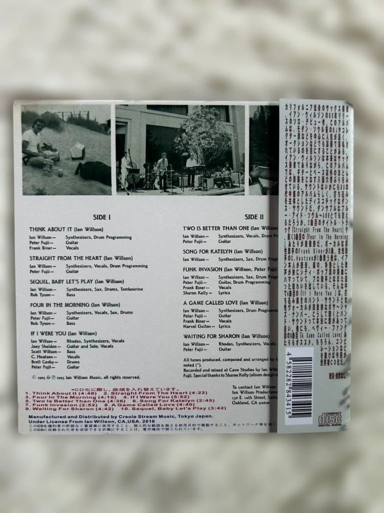 Ian Willson - Straight From The Heart CD Japan Press Limited Mini LP with OBI