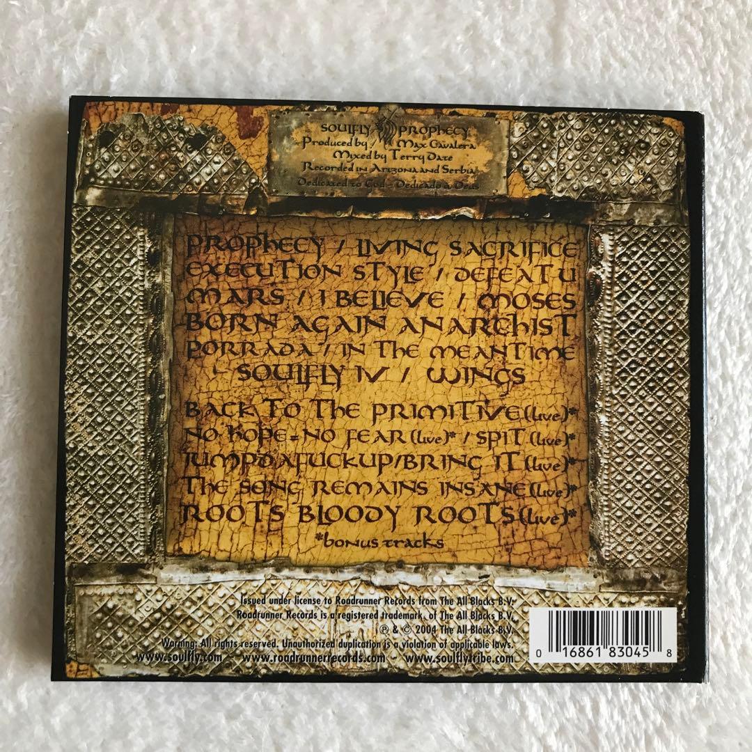 Soulfly Prophecy Limited Edition Digipak CD with 6 Bonus Live Tracks 2004