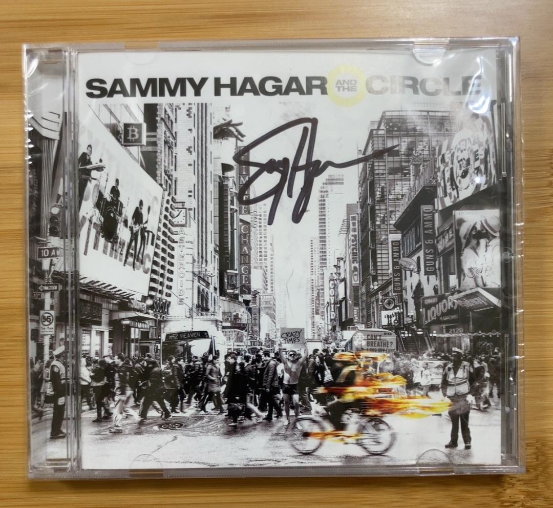 Sammy Hagar and The Circle Crazy Times CD Hand-Signed Edition 2022 US Import
