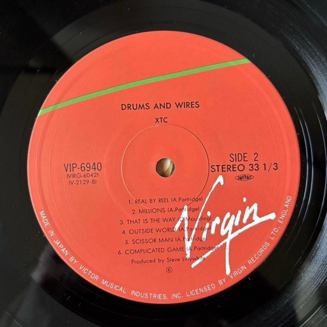 XTC - Drums and Wires LP 1979 Japan Pressing with Insert New Wave Post-Punk