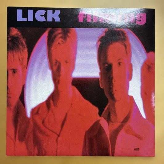 LICK - Filming / Fireboy 7" Vinyl Record 1995 WEA UK Britpop Red Vinyl Rare