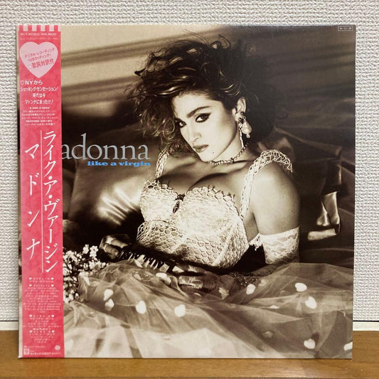 Madonna Like A Virgin LP US Cutting with Inverted Back Cover, liner, NM | Japansoundstore