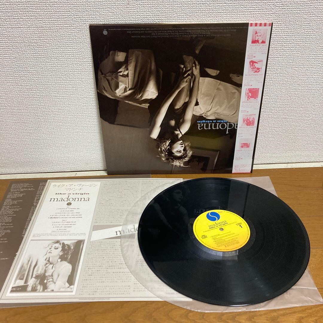 Madonna Like A Virgin LP US Cutting with Inverted Back Cover, liner, NM | Japansoundstore