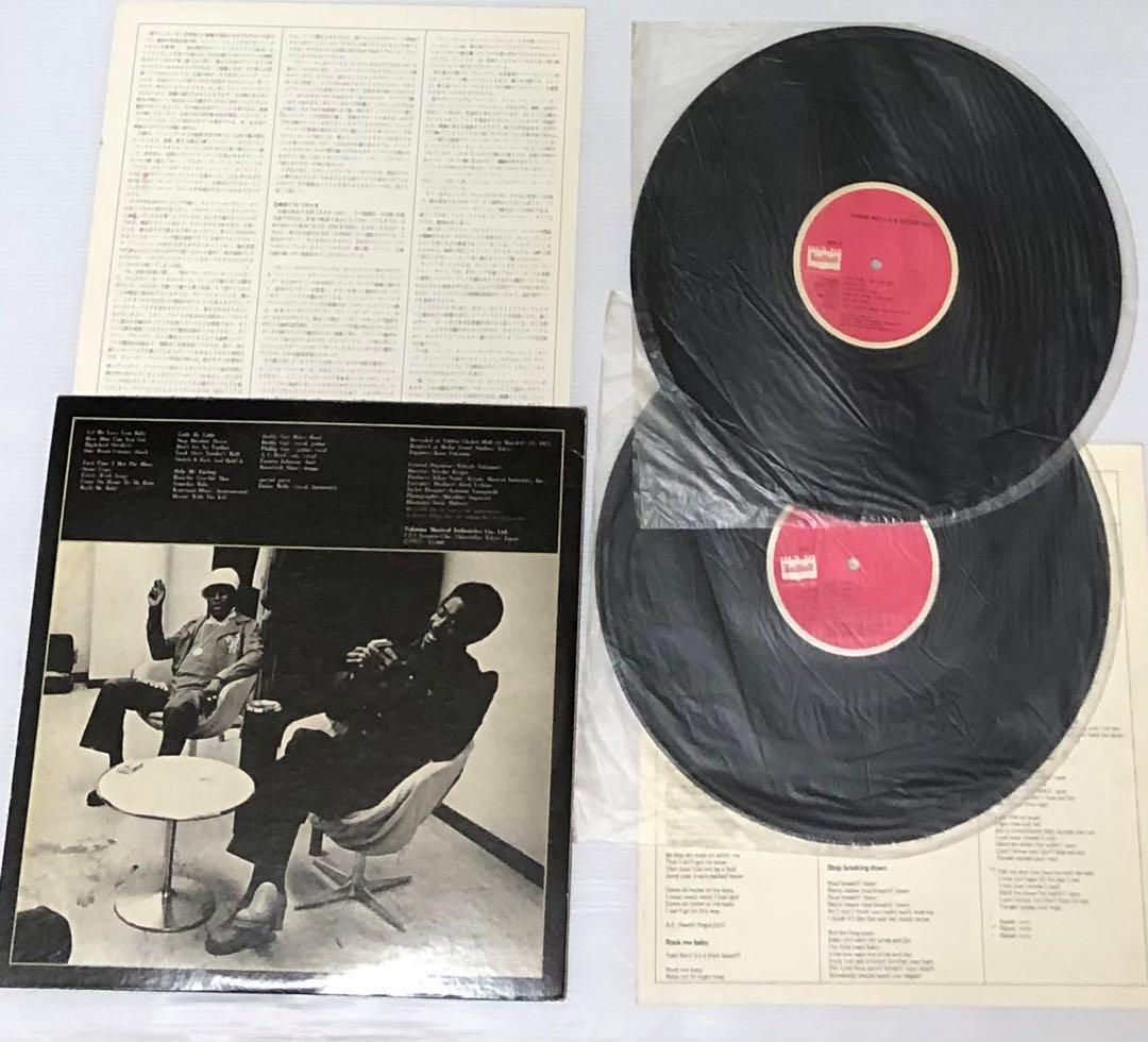 Junior Wells & Buddy Guy Live at Yuhbin-Chokin Hall 1975 Japan 2LP Bourbon Blues