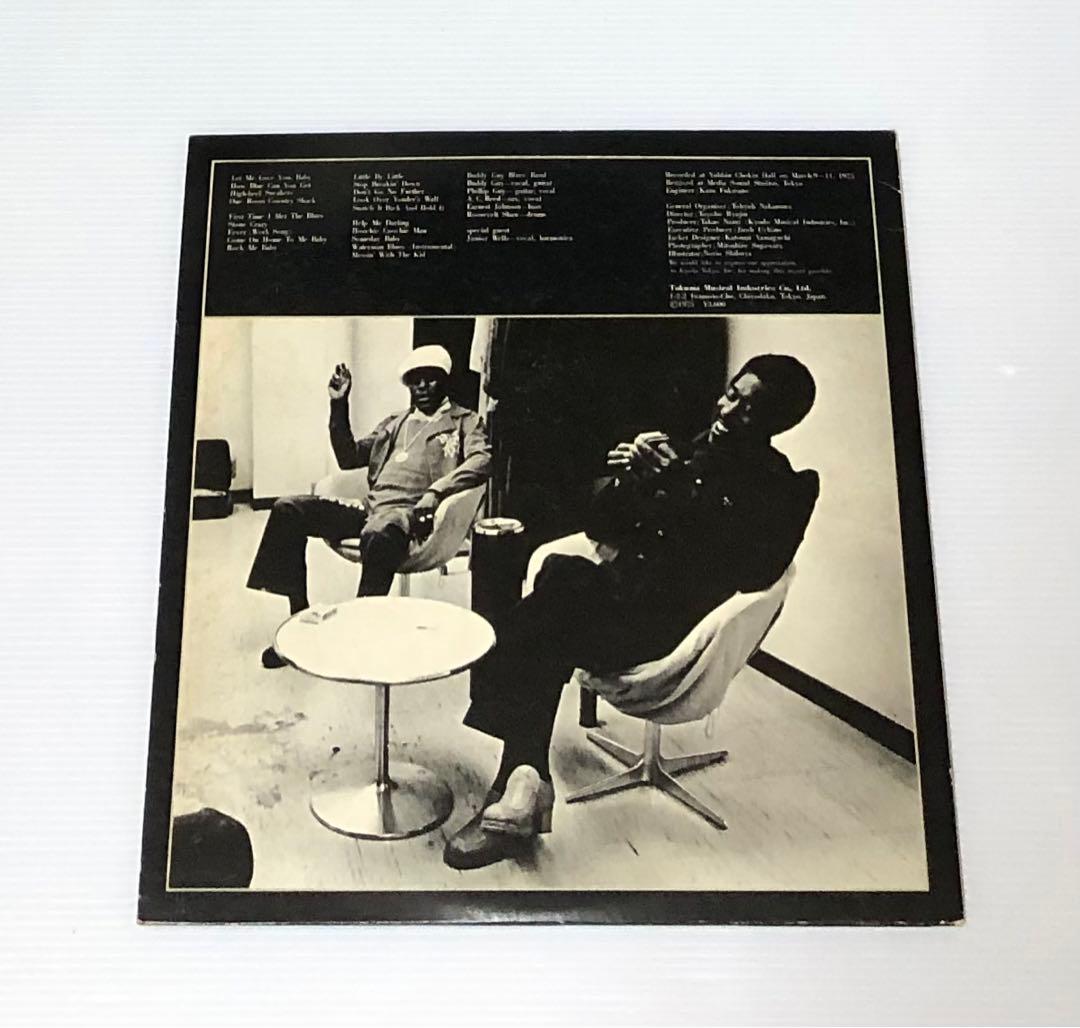 Junior Wells & Buddy Guy Live at Yuhbin-Chokin Hall 1975 Japan 2LP Bourbon Blues