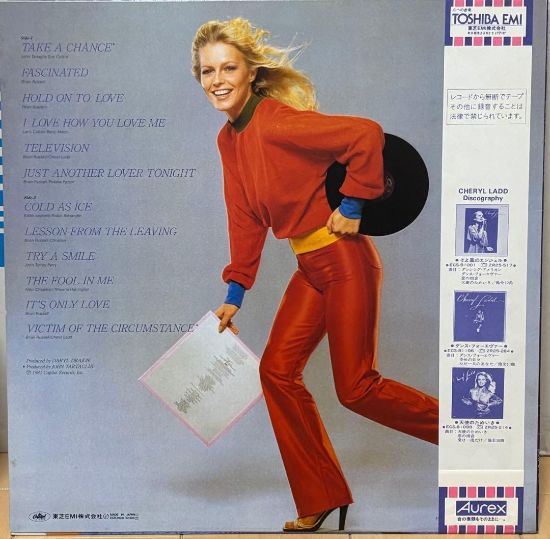 Cheryl Ladd - Take A Chance Vinyl LP 1981 Japan Pressing w/ Obi & Insert
