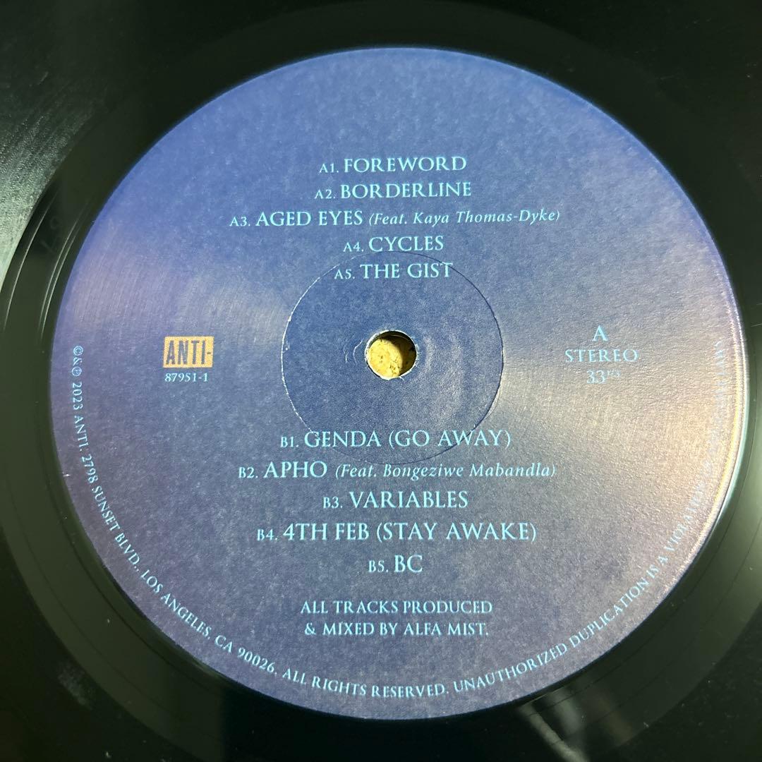 Alfa Mist - Variables LP Vinyl Record 2023 Jazz UK Modern Classic