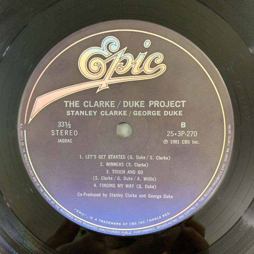 Stanley Clarke / George Duke - The Clarke/Duke Project LP Vinyl Japan 1981 Obi