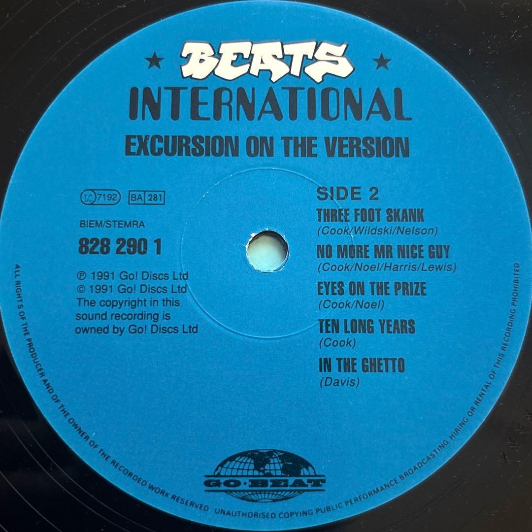 Beats International - Excursion On The Version Vinyl LP 1991 Norman Cook Go! Dis