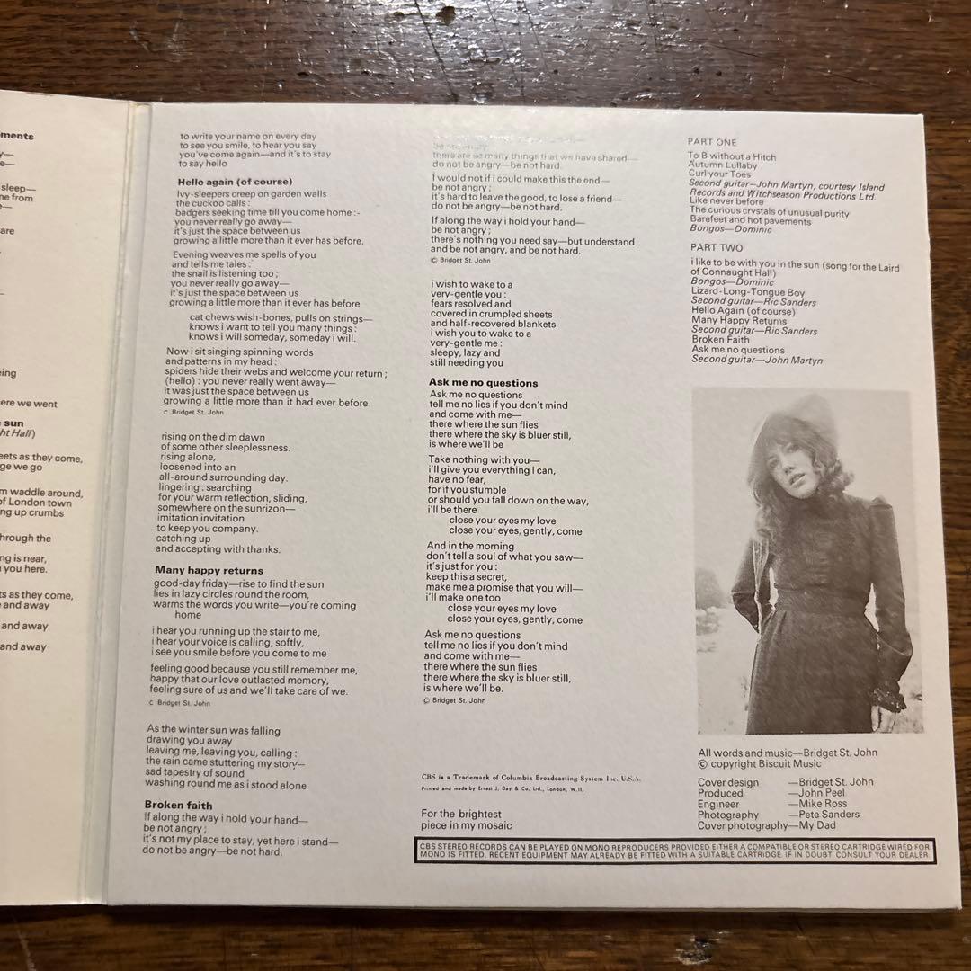 Bridget St John Ask Me No Questions CD Limited Ed Paper Jacket Used | Japansoundstore
