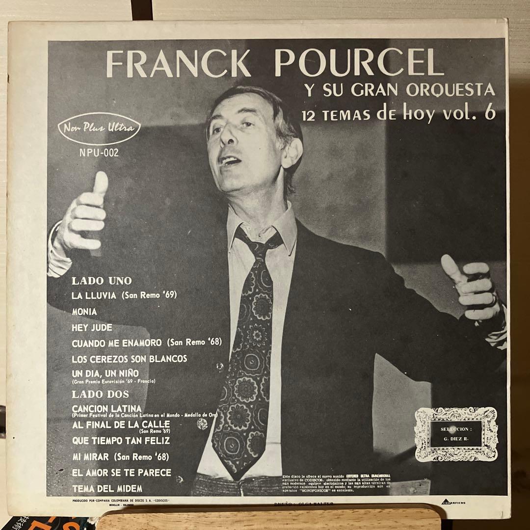 Franck Pourcel y su gran orquesta 12 Temas de hoy Vol. 6 LP Colombia Pressing