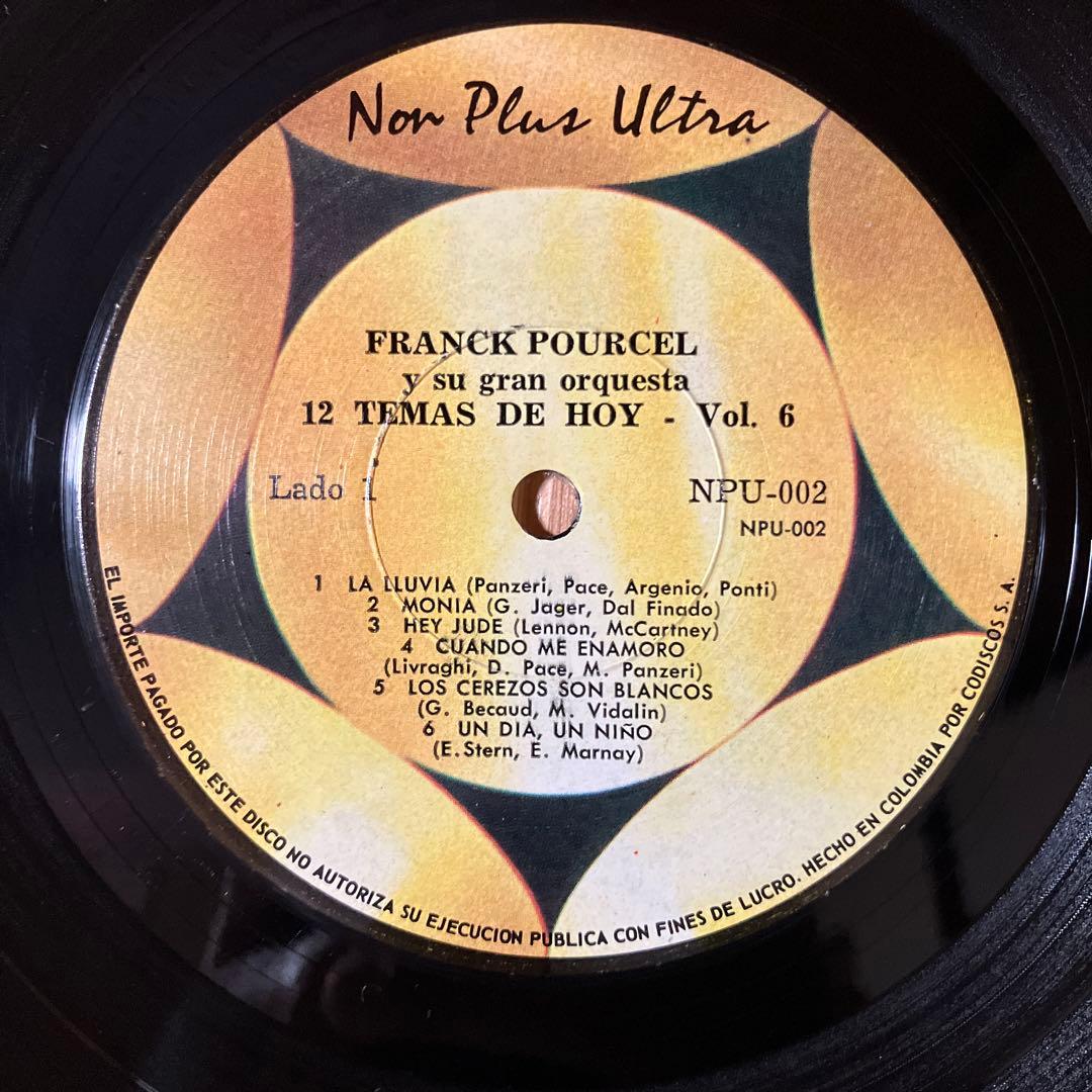 Franck Pourcel y su gran orquesta 12 Temas de hoy Vol. 6 LP Colombia Pressing