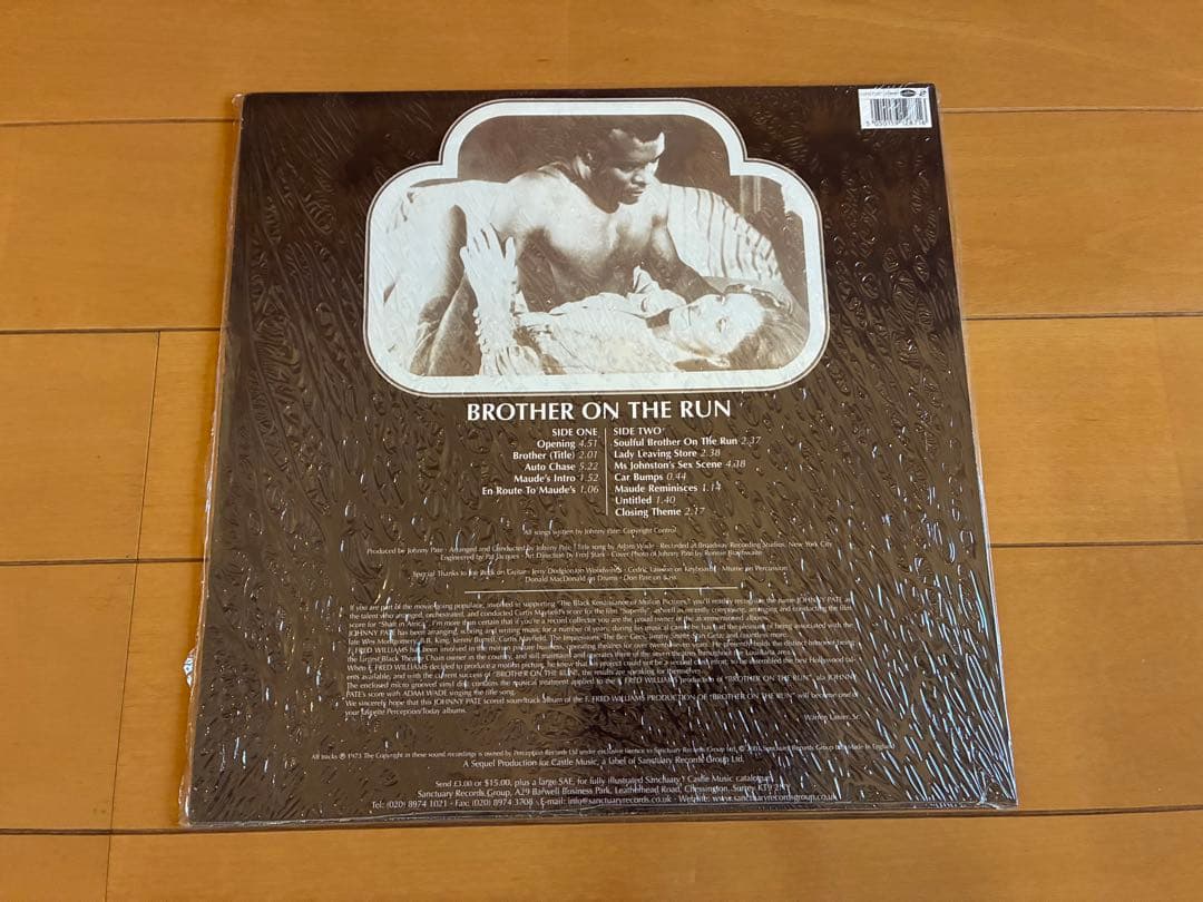 Johnny Pate - Brother On The Run O.S.T. Vinyl LP Soundtrack Soul Funk Jazz