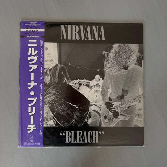 NIRVANA Bleach LP Vinyl Record Black Jacket Obi  Unopened | Japansoundstore