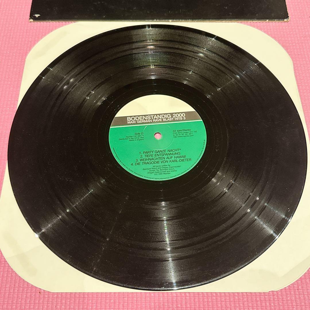 Bodenstandig 2000 Maxi German Rave Blast Hits 3 LP Rephlex Electronic Vinyl