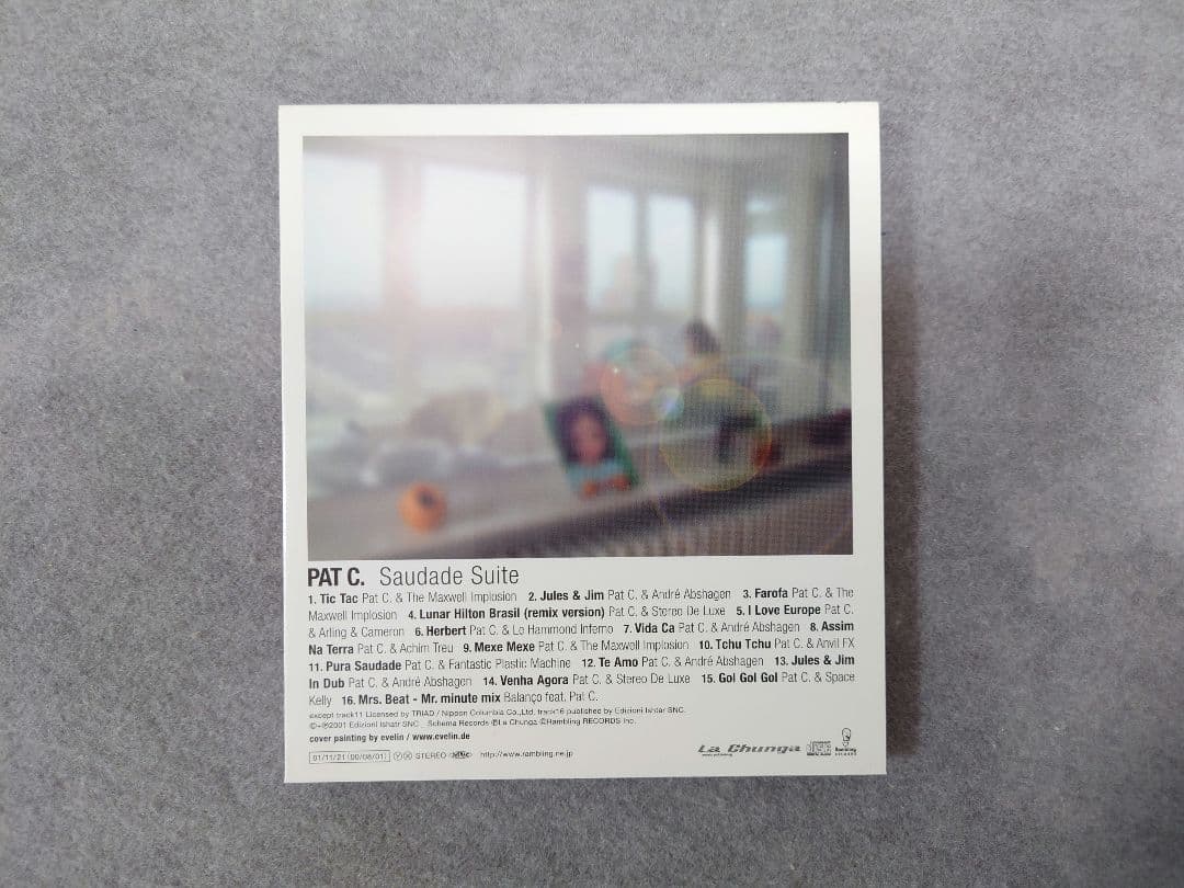 Pat C. Saudade Suite Japan Press CD with OBI First Album J-Pop Lounge House