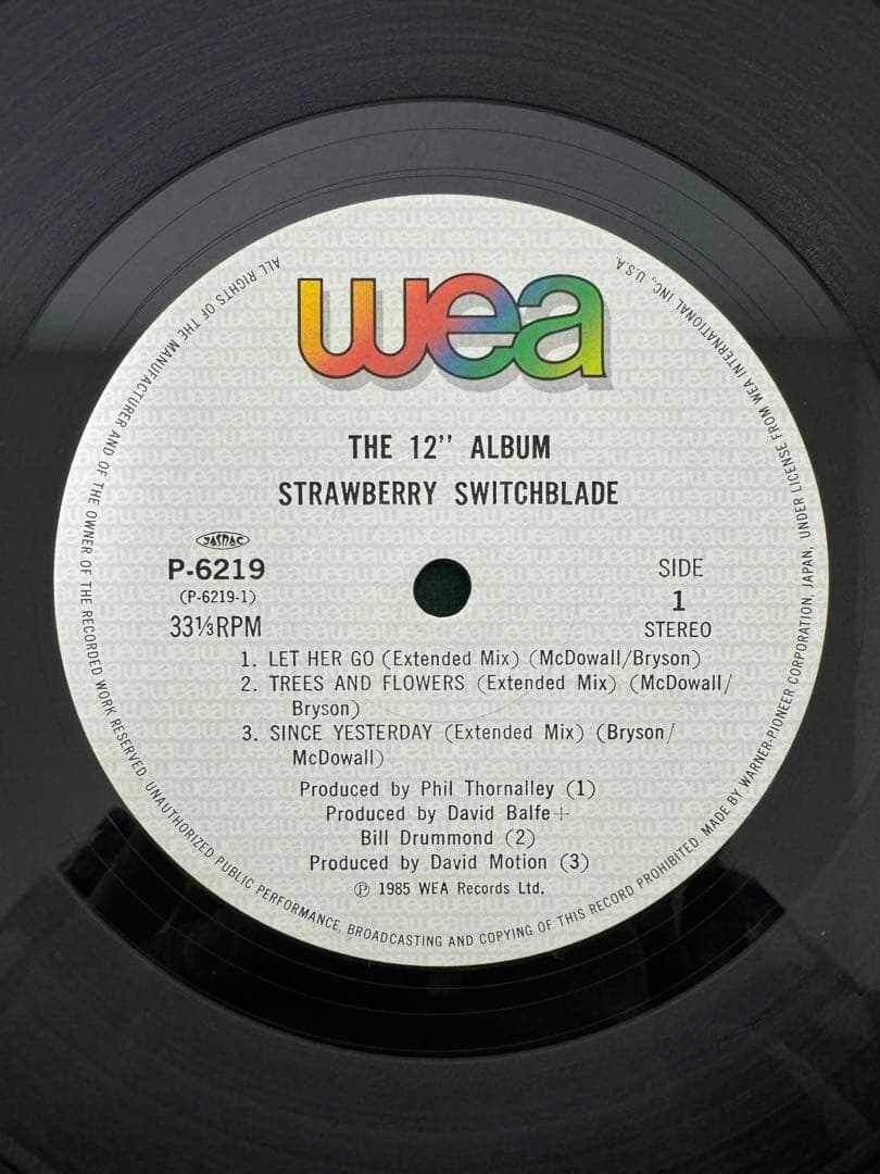 Strawberry Switchblade - The 12" Album LP Japan Original w/ Obi Synth Pop