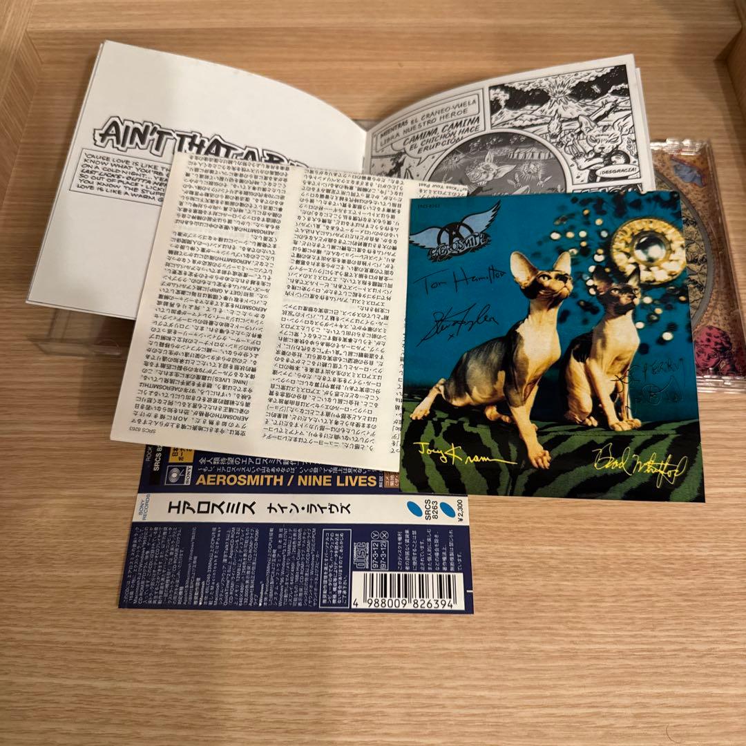 Aerosmith - Nine Lives CD Japan Press w/ OBI Limited Edition 1997