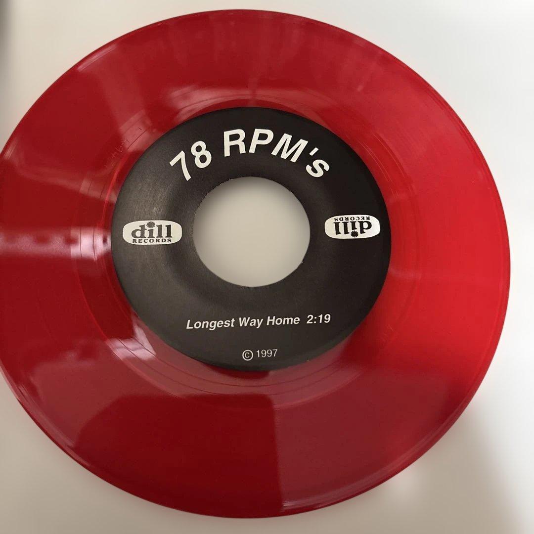 78 RPM's - Longest Way Home 7" Red Vinyl EP Dill Records 1997 Ska Punk