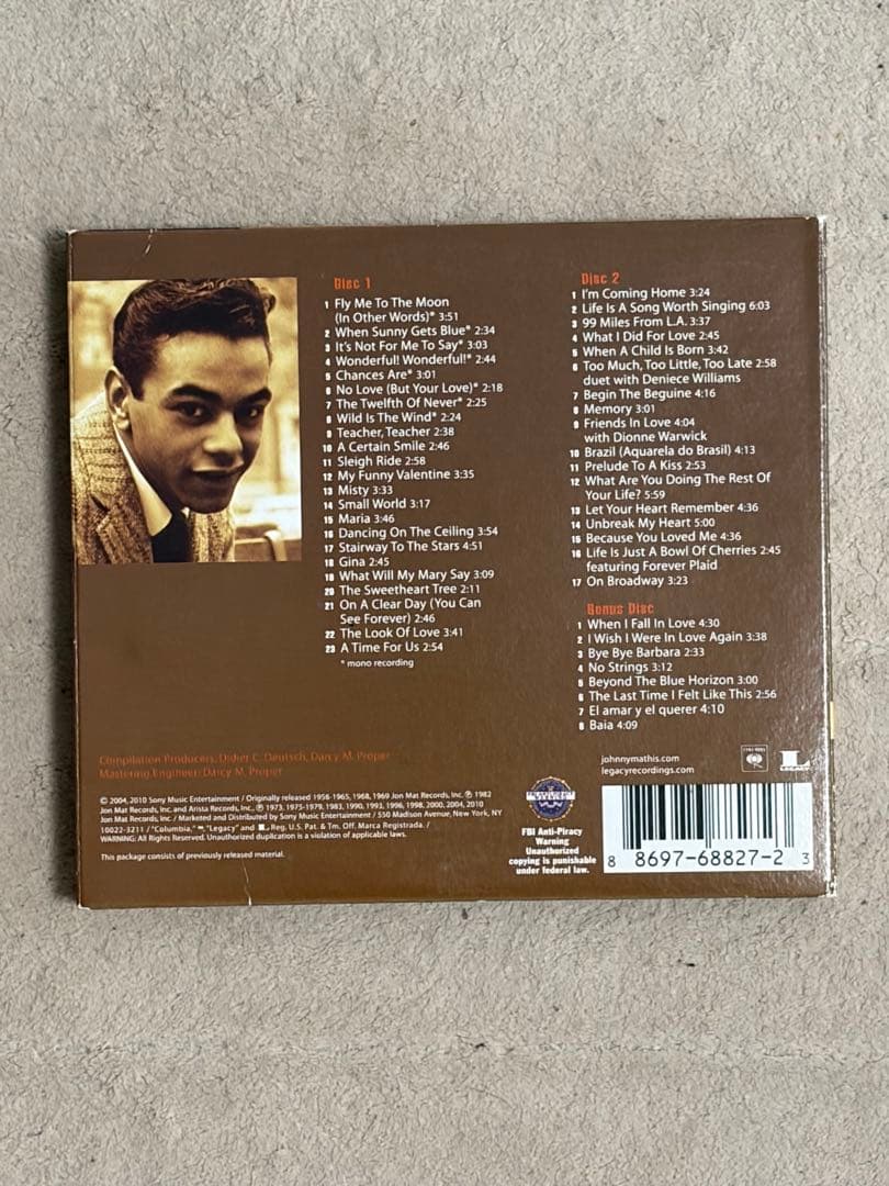 Johnny Mathis The Essential Johnny Mathis 3-CD Set Limited Edition 3.0