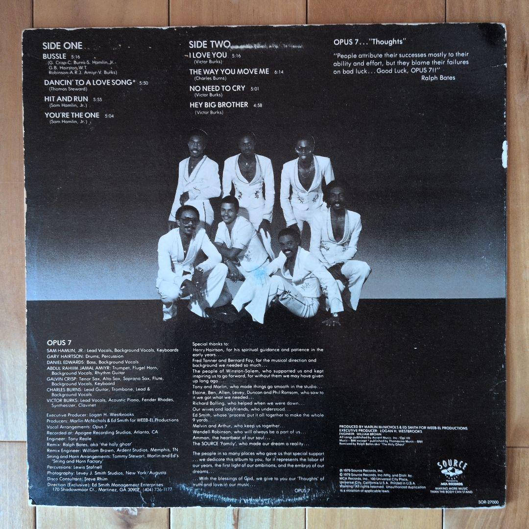 Opus 7 - Thoughts... Vinyl LP 1979 Soul Funk Rare Groove Source Records
