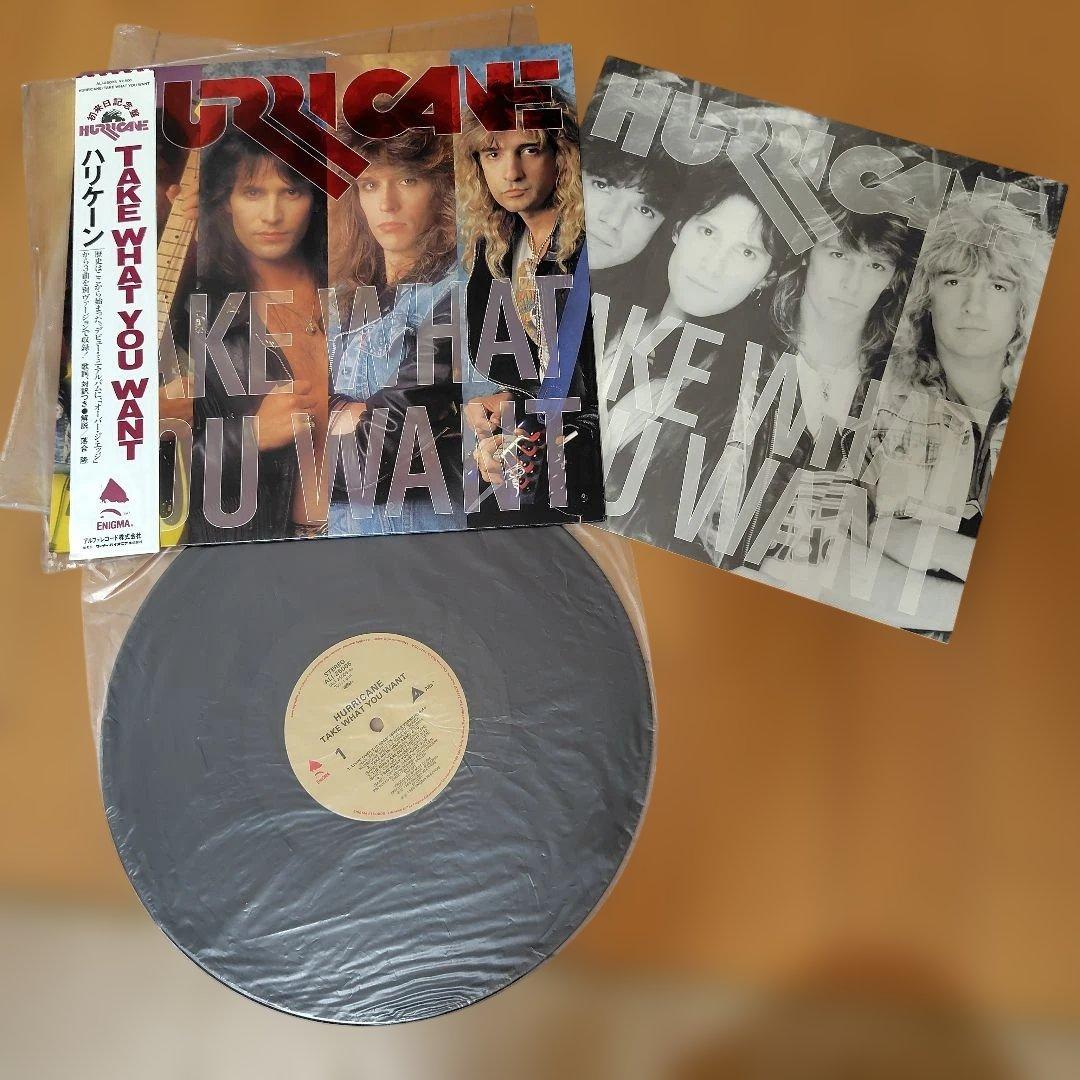 Hurricane - Take What You Want LP 1988 Japan Hard Rock With Obi Vinyl