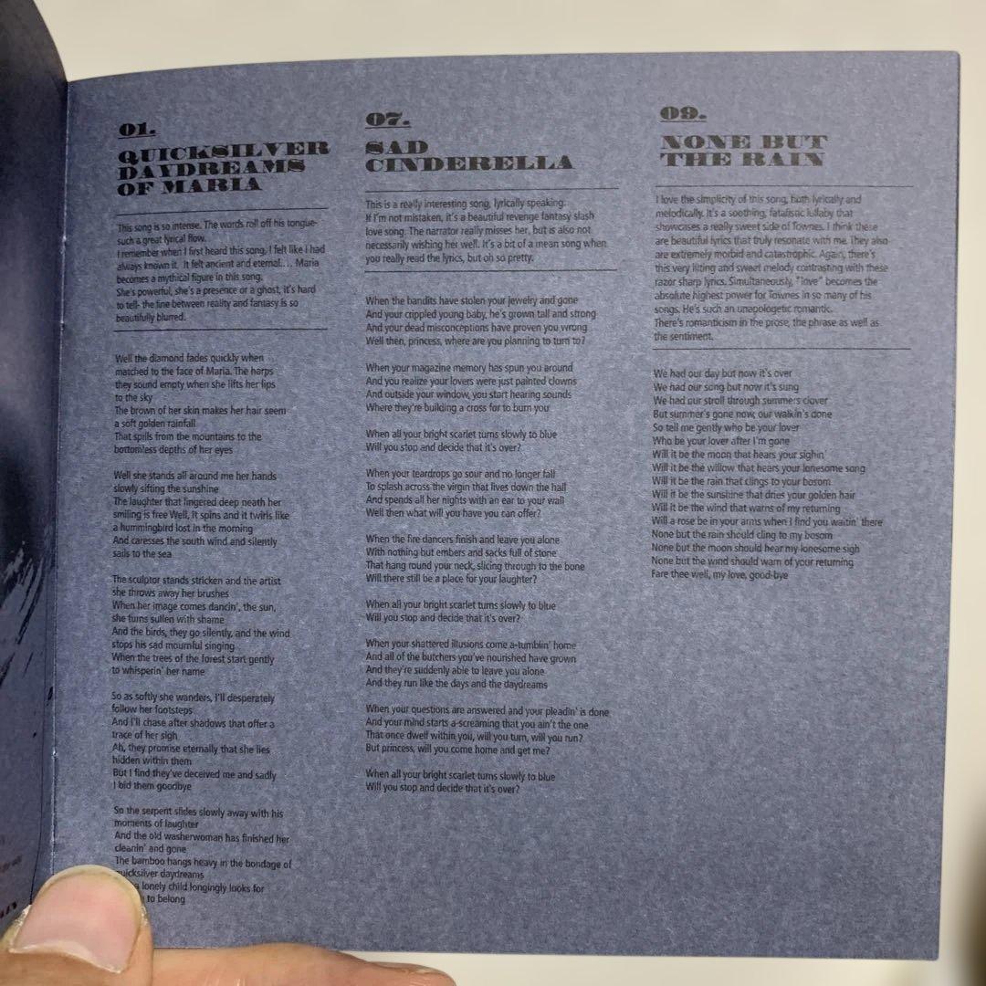 Songs of Townes Van Zandt Vol. III CD (2022) Amenra, Cave In, Marissa Nadler