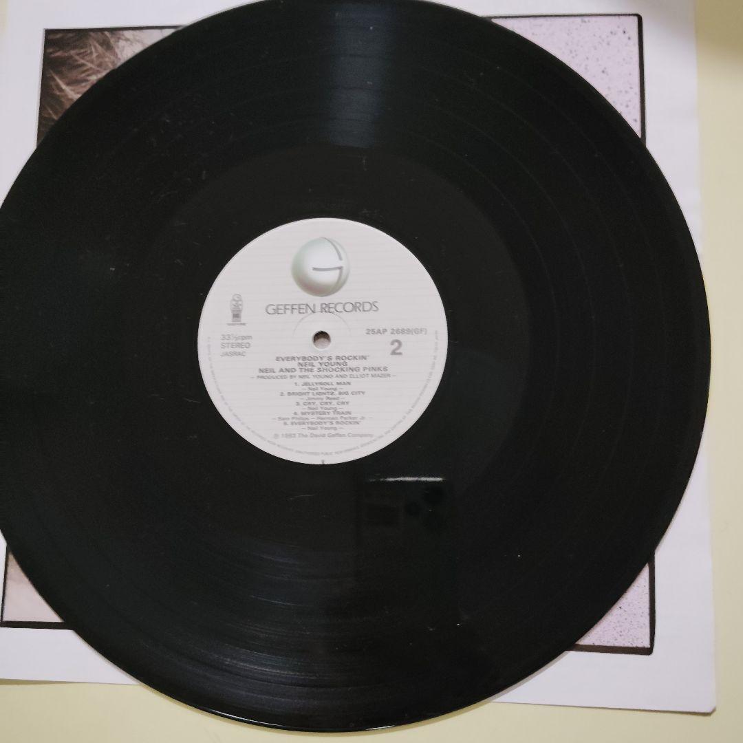 Neil Young & The Shocking Pinks - Everybody's Rockin' LP Japan 25AP 2689 w/ OBI