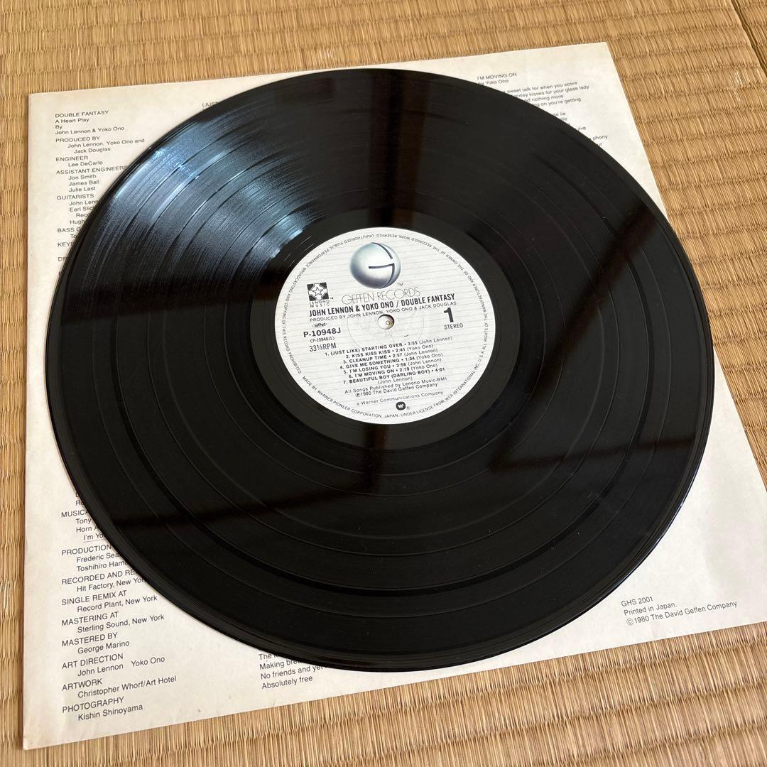 John Lennon & Yoko Ono Double Fantasy Vinyl LP Japan with Obi & Insert