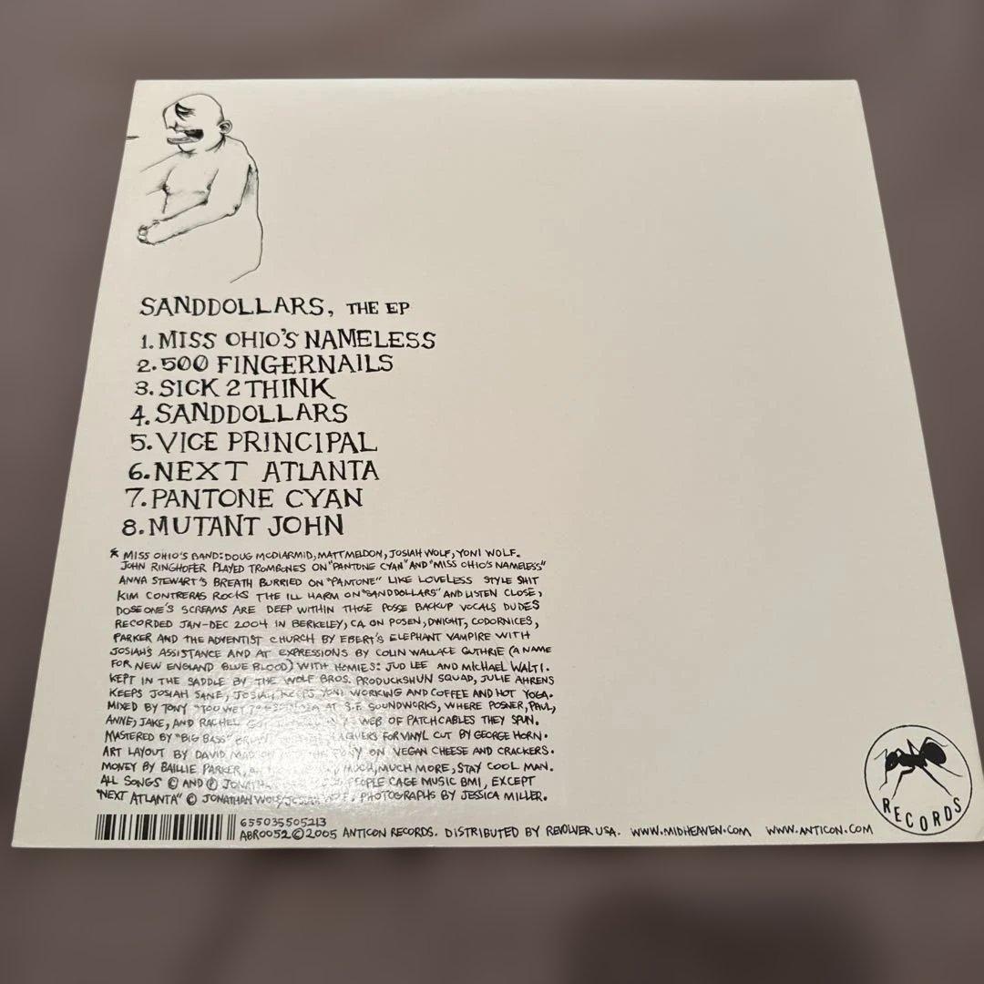 Why? Sandollars 2005 Anticon Original Vinyl LP Indie Hip Hop Anticon Records