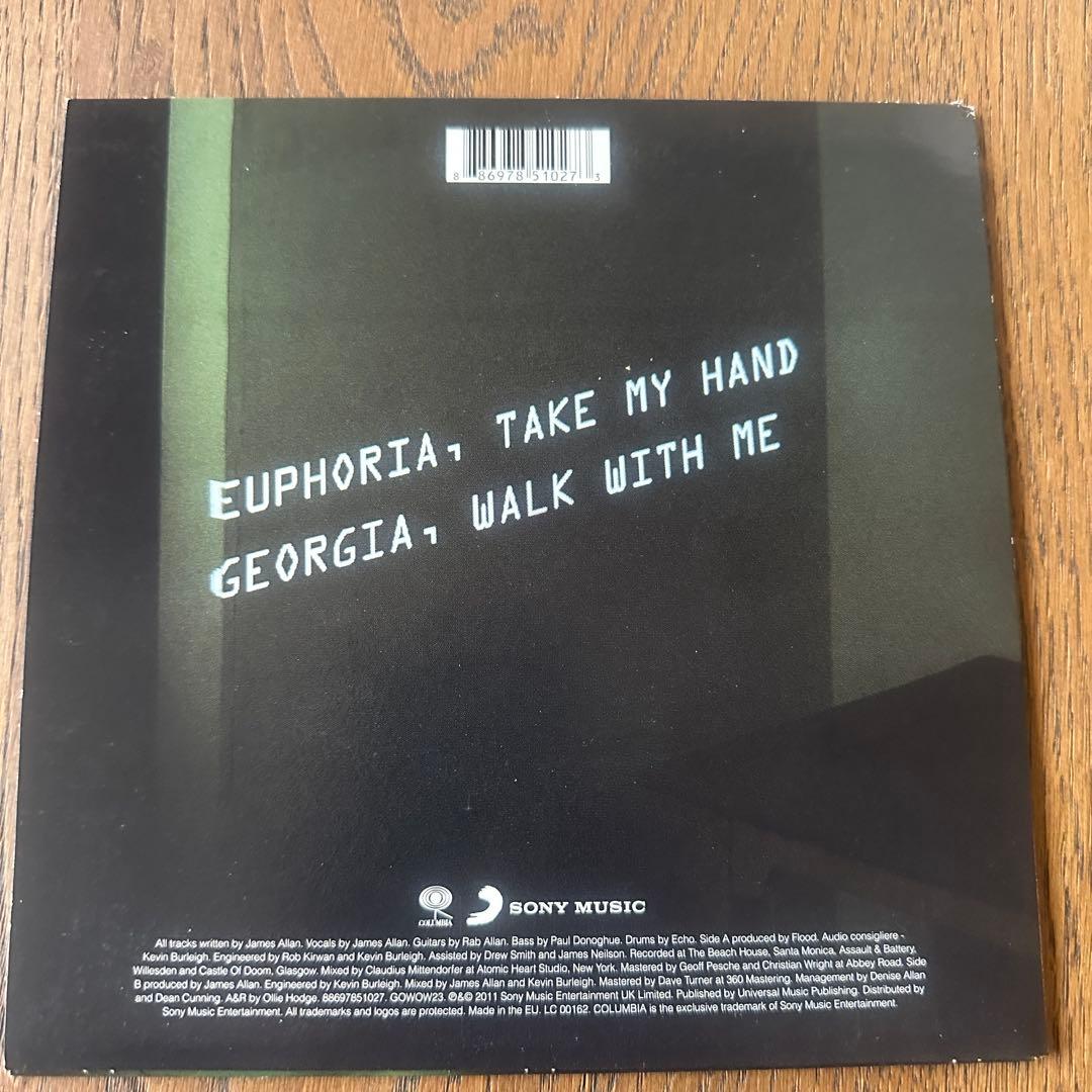 Glasvegas - Euphoria, Take My Hand / Georgia, Walk With Me 7" Vinyl Single