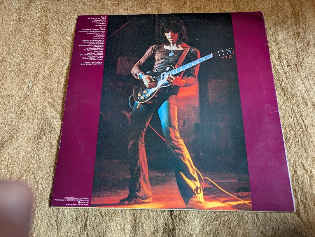 Jeff Beck - Blow By Blow LP 1975 Japan Original w/ Obi & Insert Fusion Jazz Rock