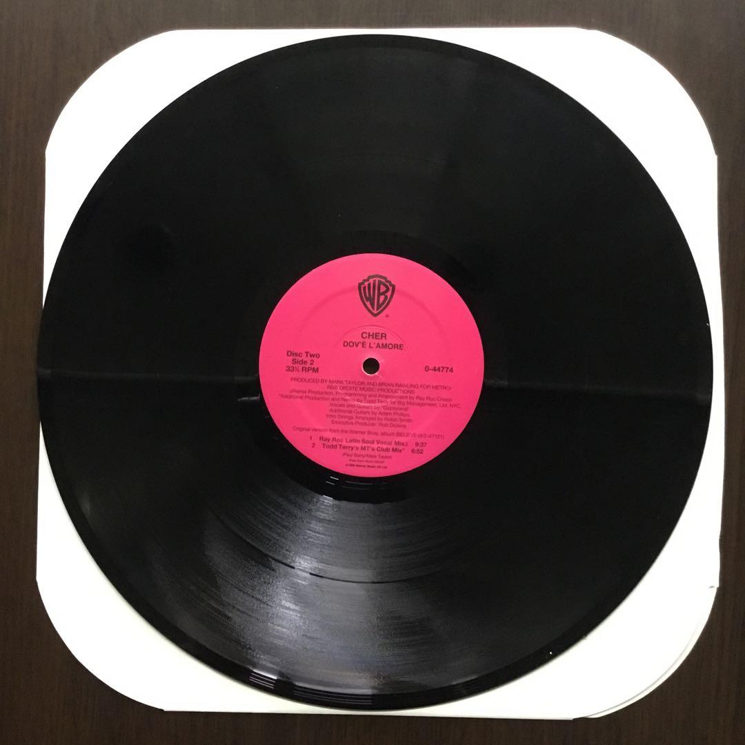 CHER All Or Nothing / Dov'è L'amore 2xLP Vinyl Record 1999 Club Remixes