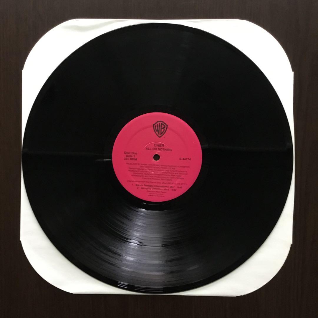 CHER All Or Nothing / Dov'è L'amore 2xLP Vinyl Record 1999 Club Remixes
