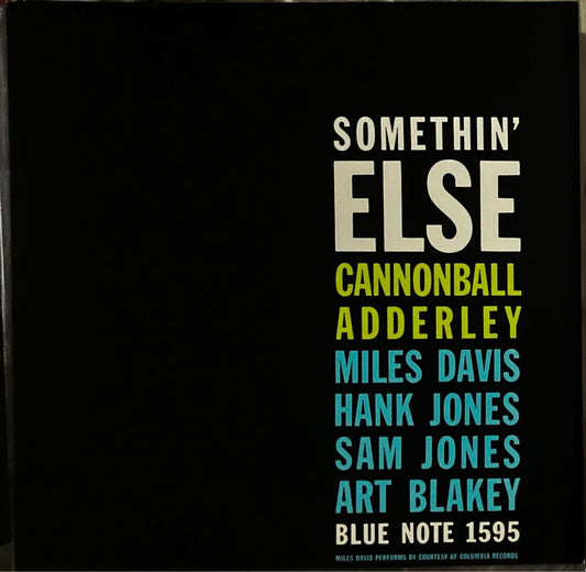 Cannonball Adderley - Somethin' Else LP 1978 Japan Blue Note Jazz Vinyl